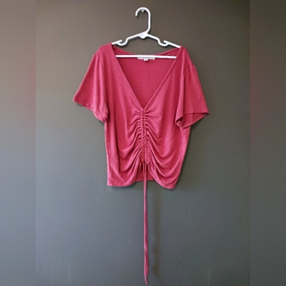 GAZE WOMEN'S SMALL BURGUNDY SUMMER TOP 🌞